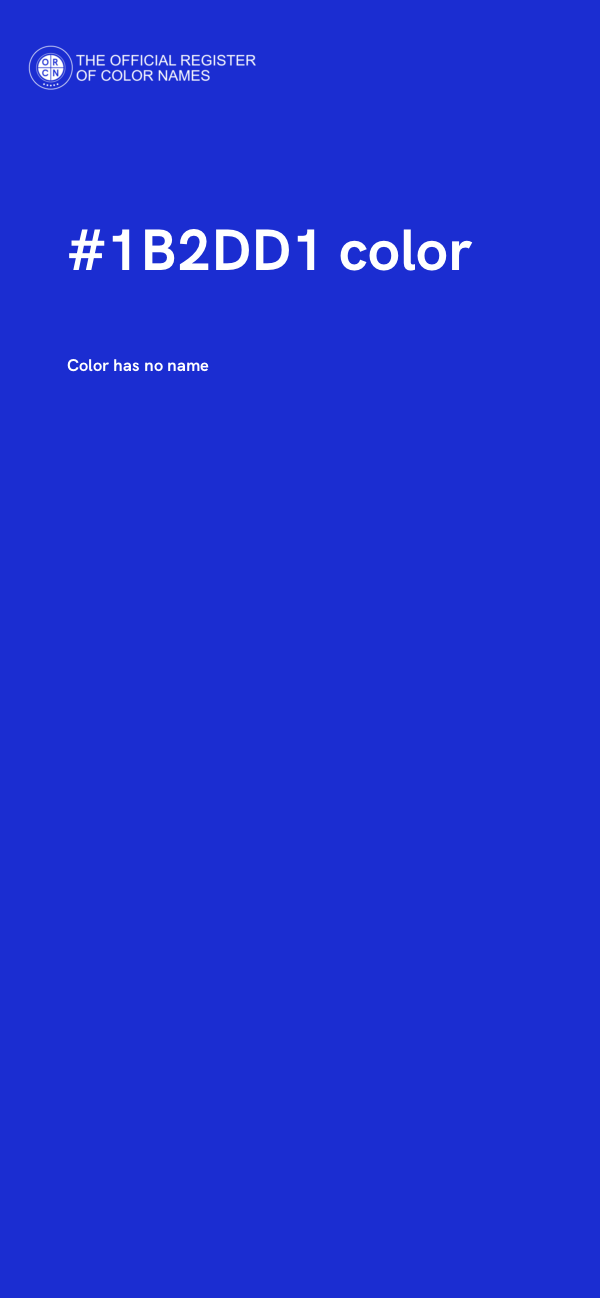 #1B2DD1 color image