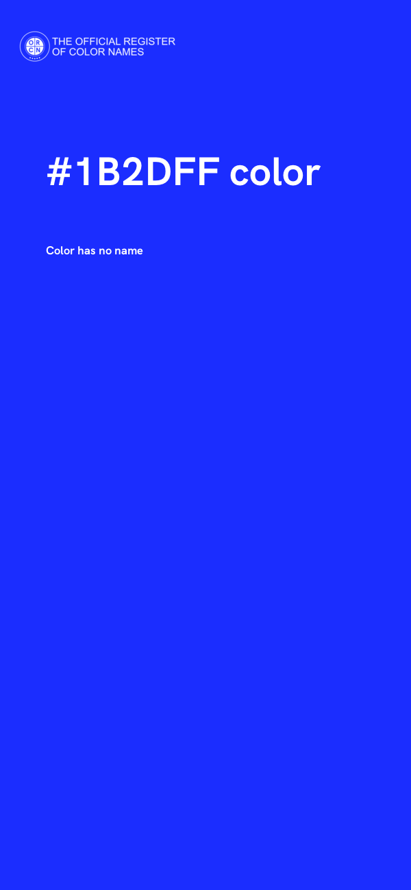 #1B2DFF color image