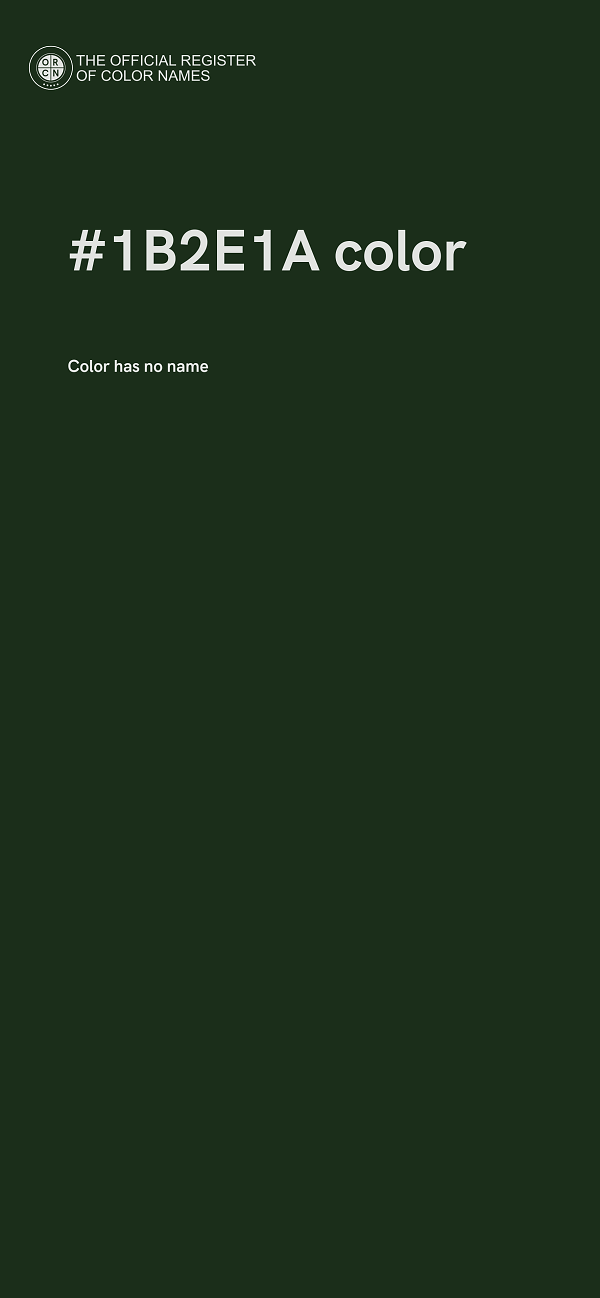 #1B2E1A color image