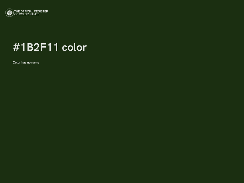 #1B2F11 color image