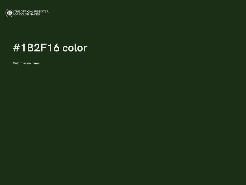 #1B2F16 color image