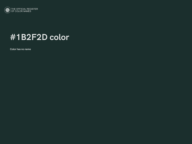 #1B2F2D color image