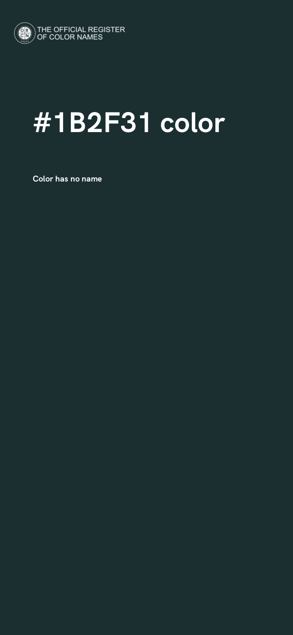 #1B2F31 color image
