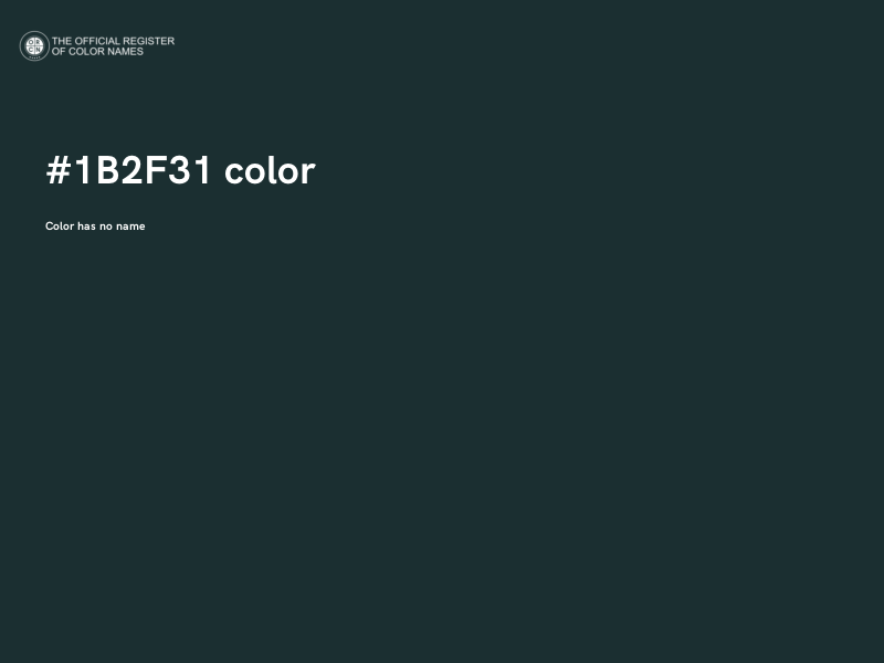 #1B2F31 color image