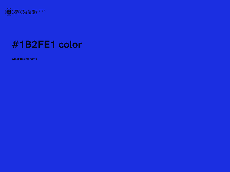 #1B2FE1 color image