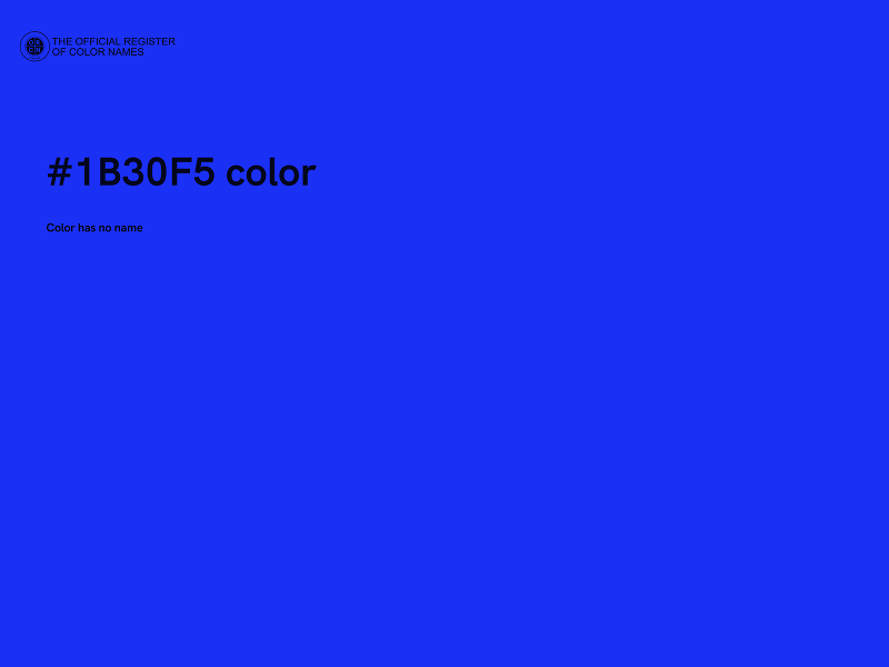 #1B30F5 color image