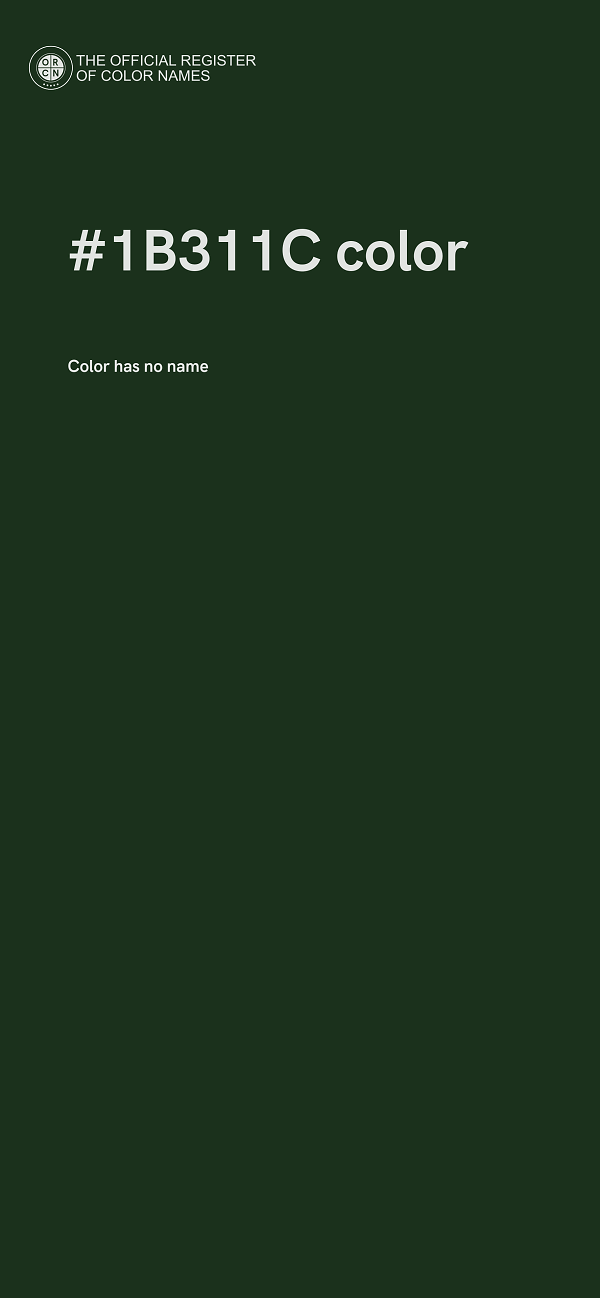 #1B311C color image