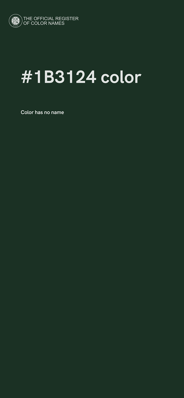 #1B3124 color image