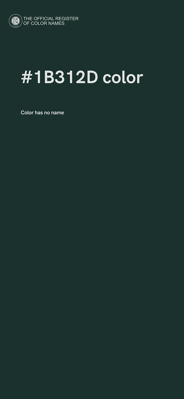#1B312D color image