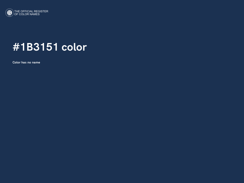 #1B3151 color image