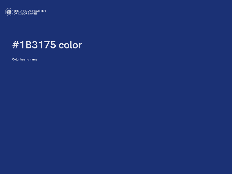 #1B3175 color image
