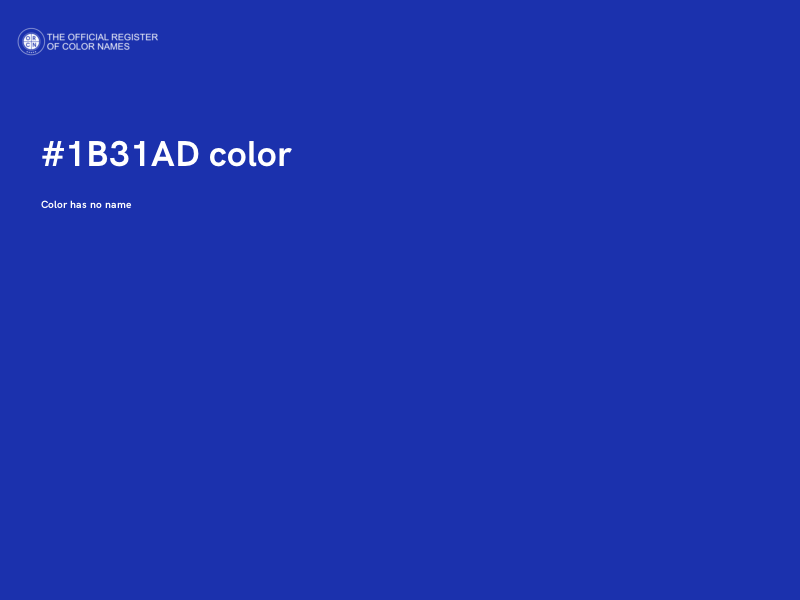 #1B31AD color image