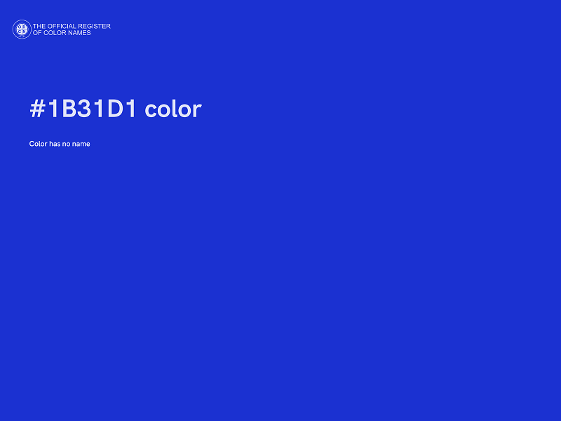 #1B31D1 color image