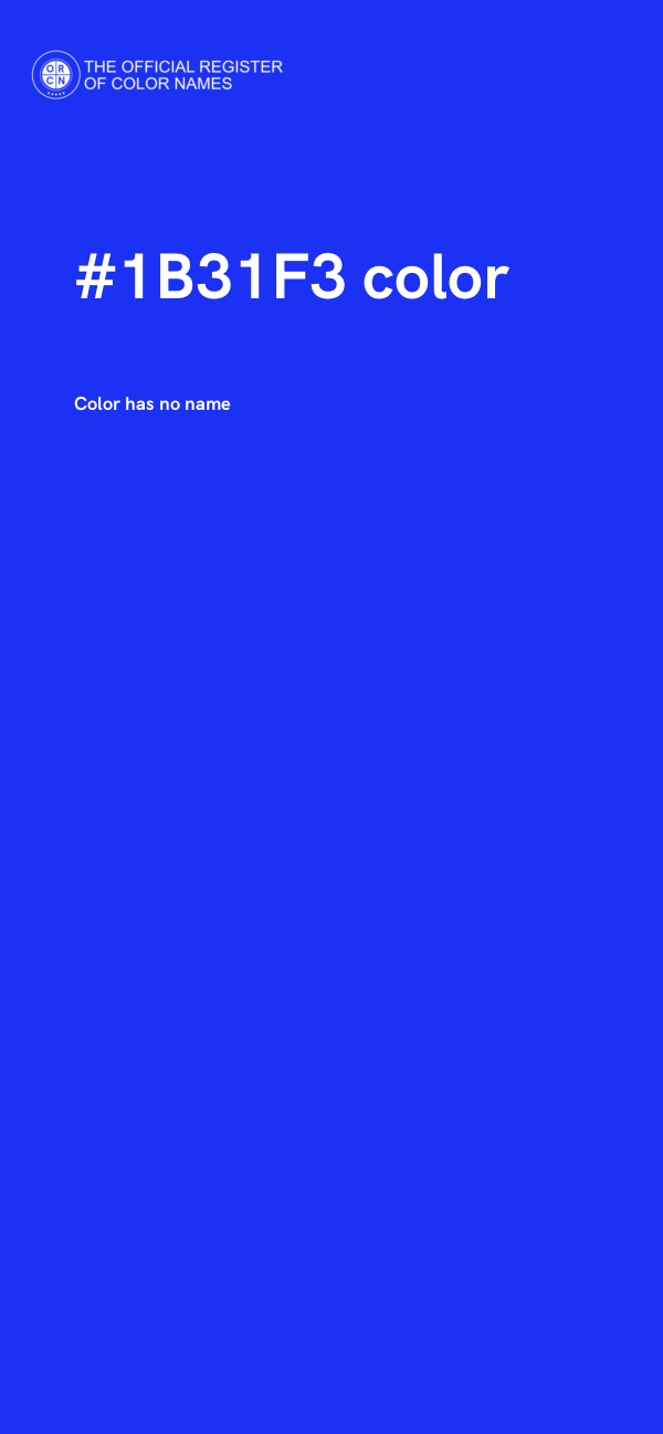 #1B31F3 color image