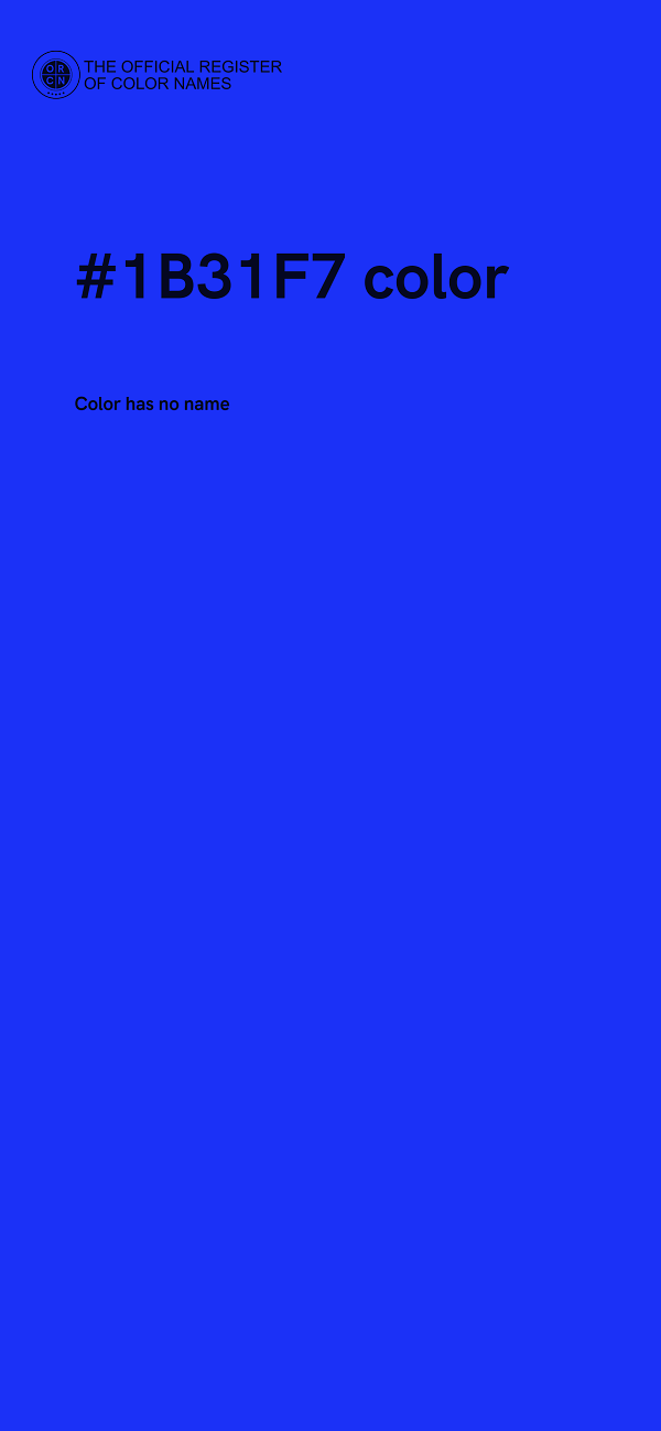 #1B31F7 color image