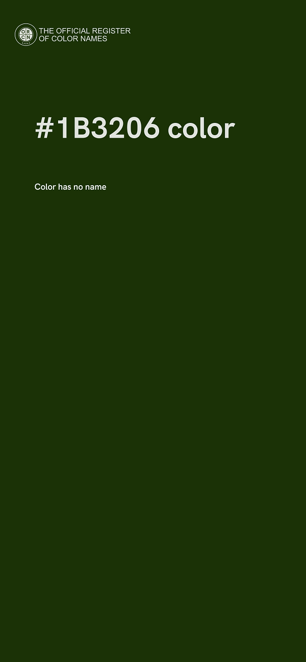 #1B3206 color image
