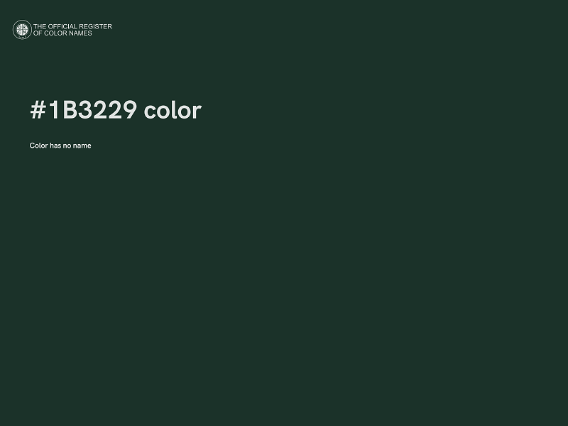 #1B3229 color image