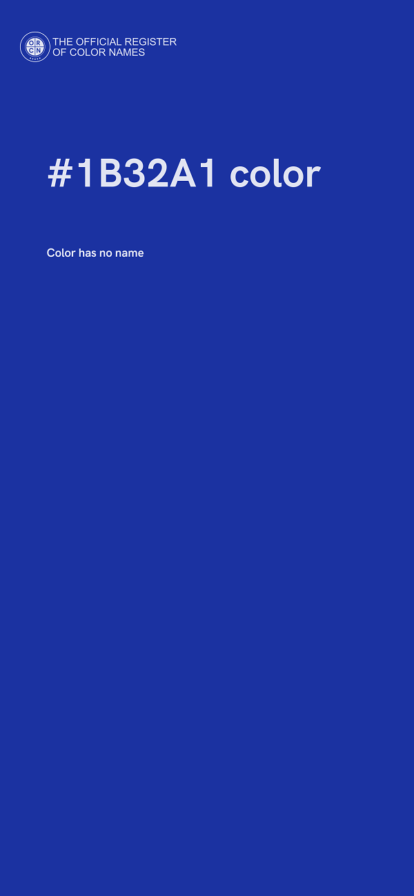 #1B32A1 color image