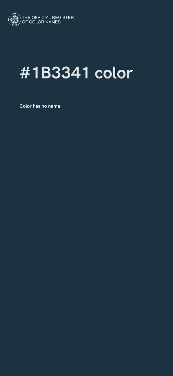 #1B3341 color image