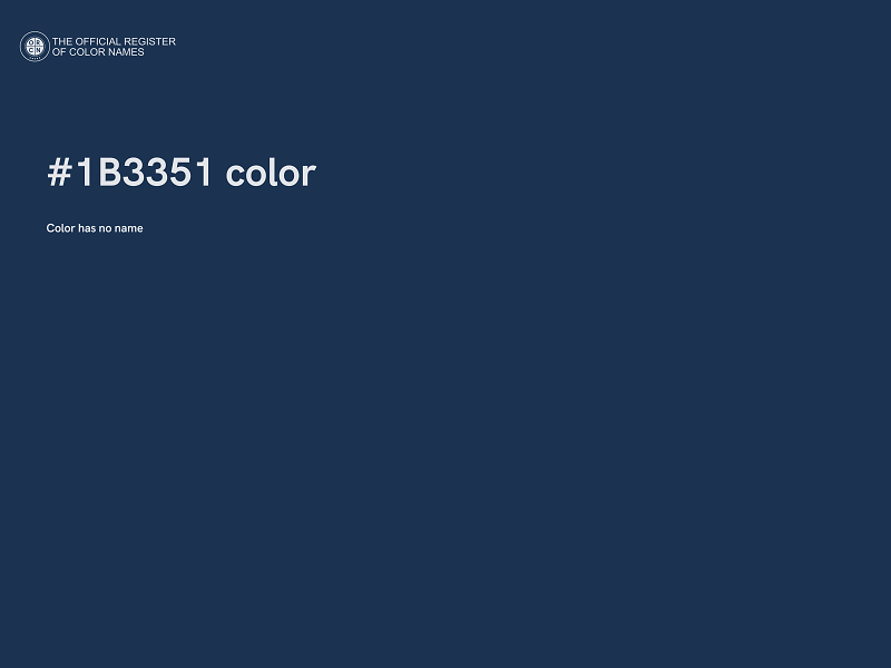 #1B3351 color image
