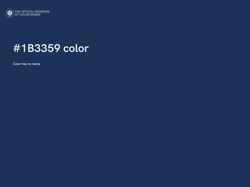 #1B3359 color image
