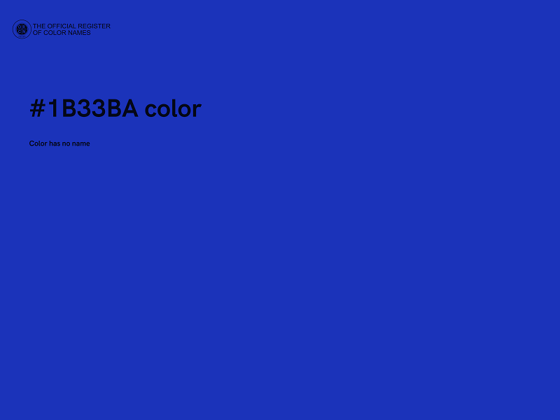 #1B33BA color image