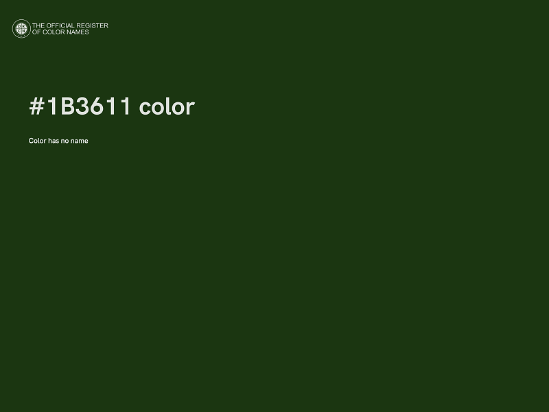#1B3611 color image