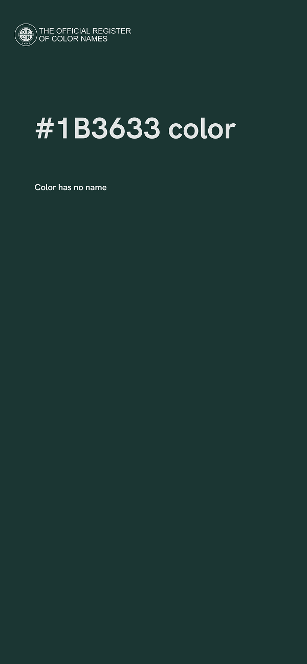 #1B3633 color image