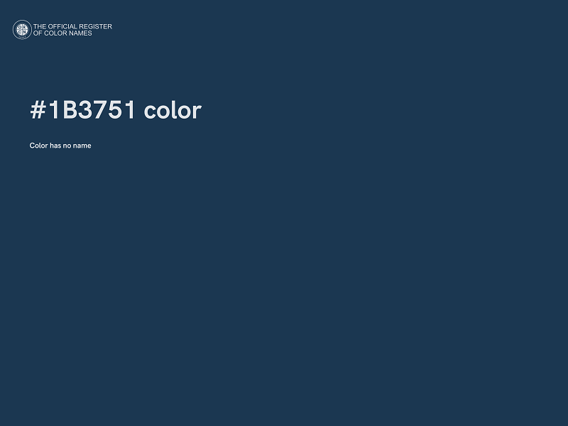 #1B3751 color image