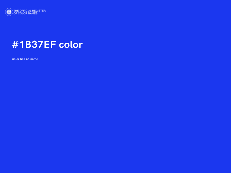 #1B37EF color image