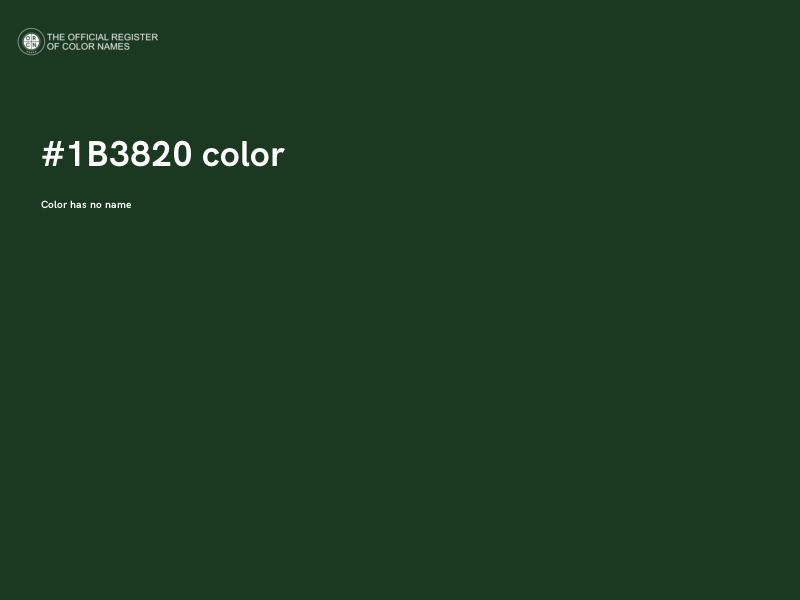 #1B3820 color image