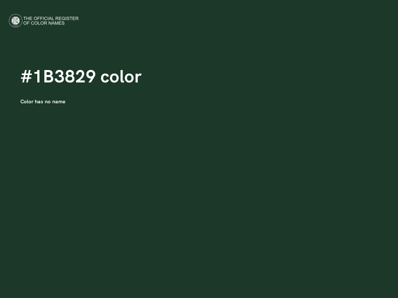 #1B3829 color image