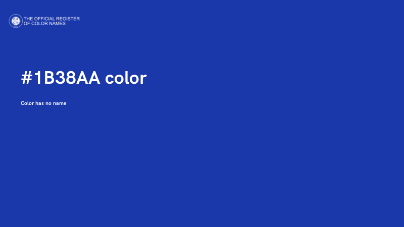 #1B38AA color image