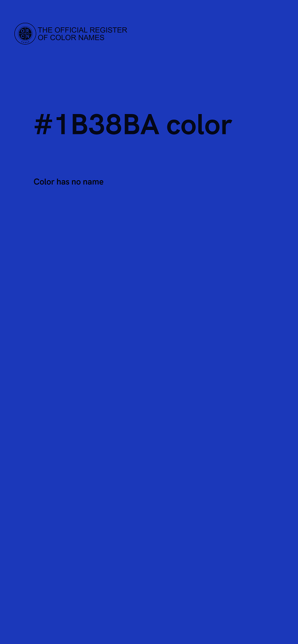 #1B38BA color image