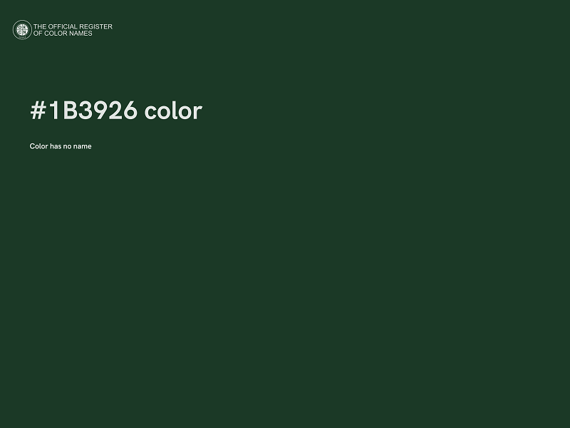 #1B3926 color image