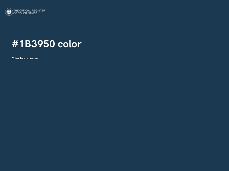 #1B3950 color image