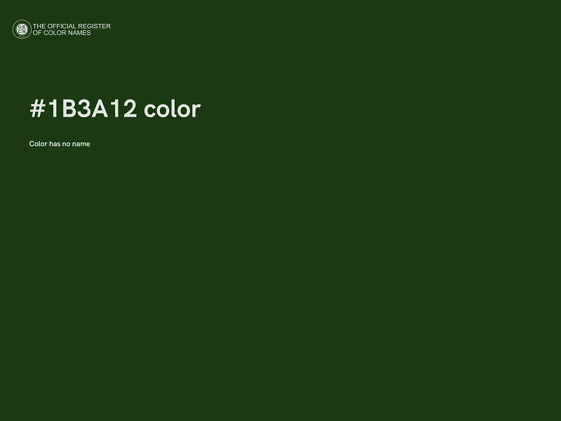 #1B3A12 color image