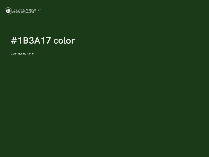 #1B3A17 color image