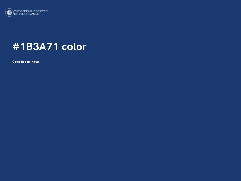 #1B3A71 color image