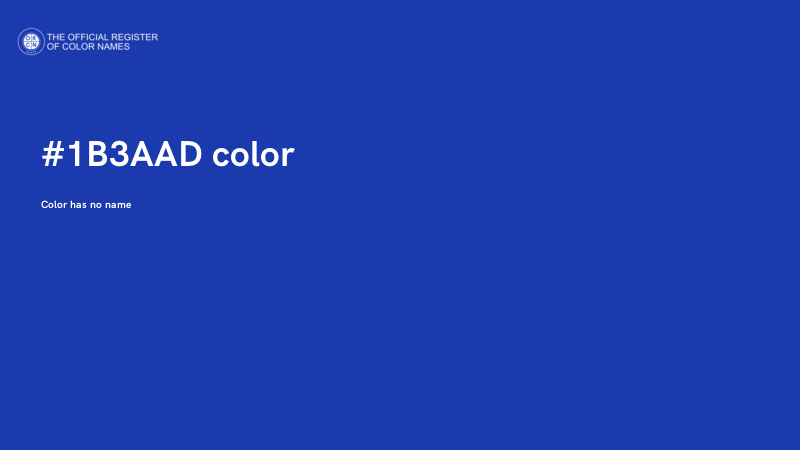 #1B3AAD color image