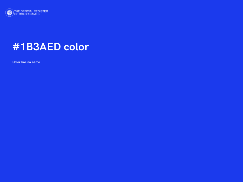 #1B3AED color image