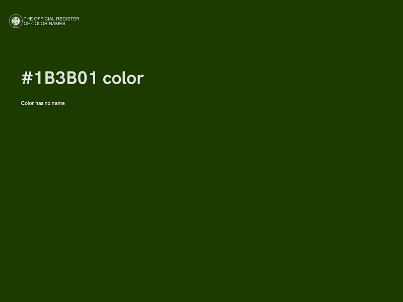 #1B3B01 color image