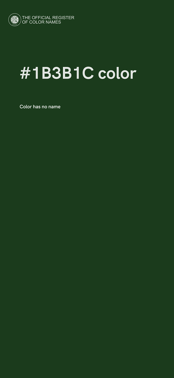 #1B3B1C color image