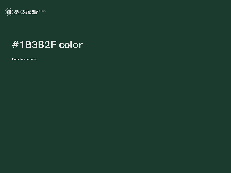 #1B3B2F color image