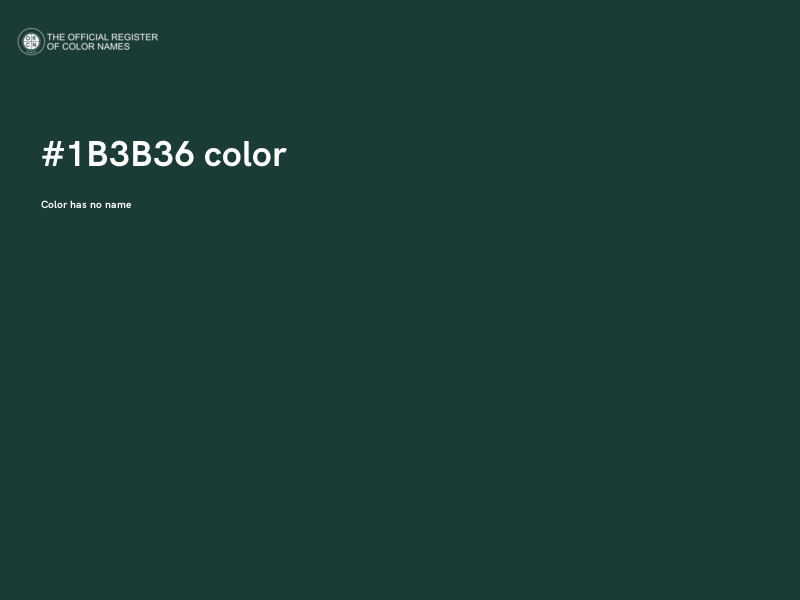 #1B3B36 color image
