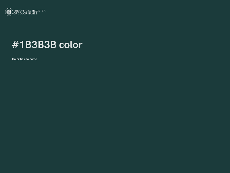 #1B3B3B color image