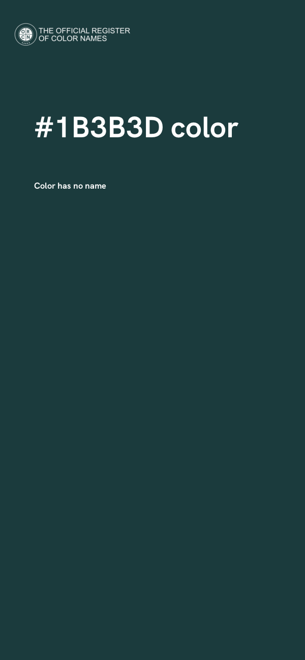 #1B3B3D color image