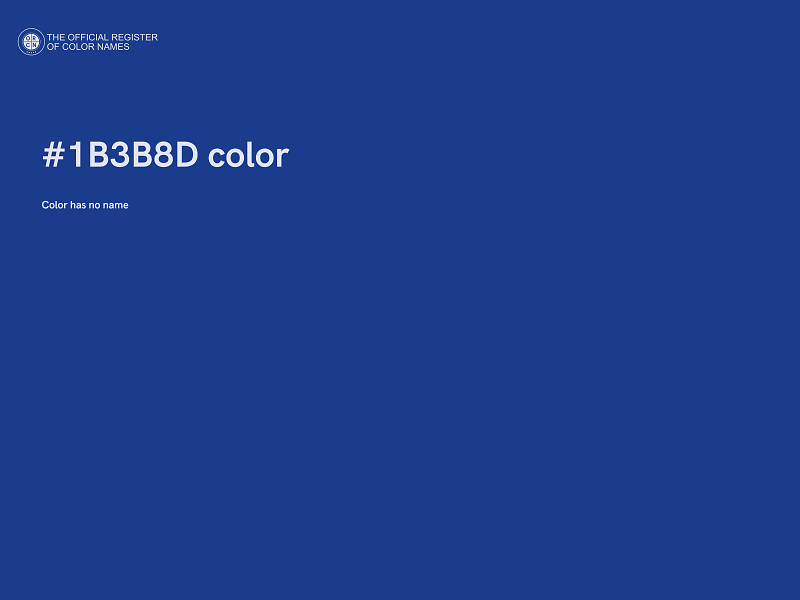 #1B3B8D color image