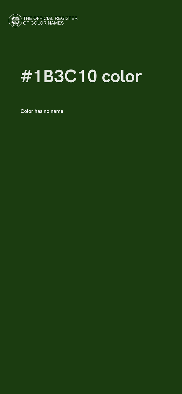 #1B3C10 color image