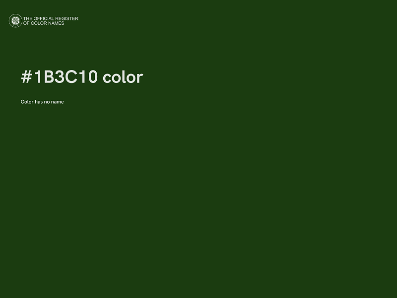 #1B3C10 color image